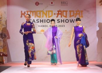 Kimono – Áo dài Fashion Show: “bản hòa ca” tuyệt đỉnh giữa trang phục truyền thống của phụ nữ hai nước.
