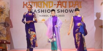 Kimono – Áo dài Fashion Show: “bản hòa ca” tuyệt đỉnh giữa trang phục truyền thống của phụ nữ hai nước.